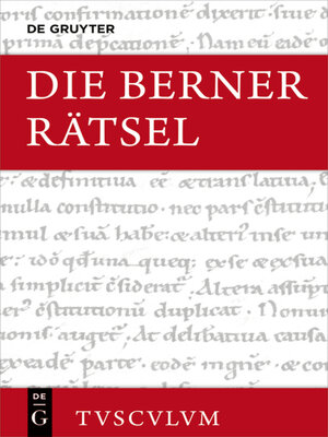 cover image of Die Berner Rätsel / Aenigmata Bernensia